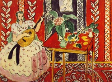 The Lute Le luth February 1943 Fauvist Oil Paintings